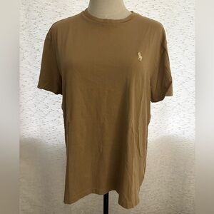 Polo by Ralph Lauren Men's Brown T-Shirt EUC